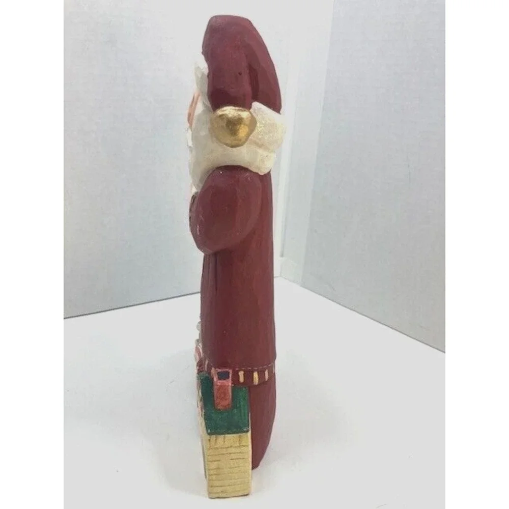 Vtg Midwest Of Cannon Falls Santa Stocking Figurine‎ w/ Toys & Cats Eddie Walker